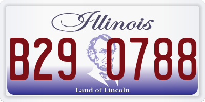 IL license plate B290788