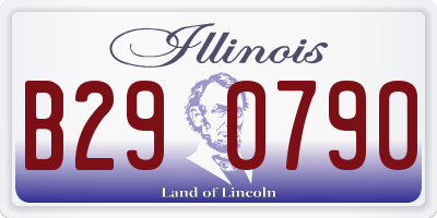 IL license plate B290790