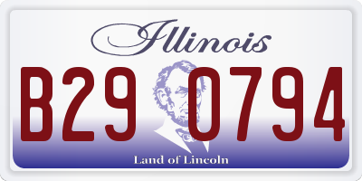 IL license plate B290794