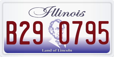 IL license plate B290795