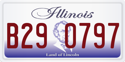 IL license plate B290797