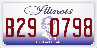 IL license plate B290798