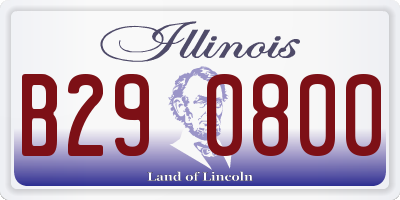 IL license plate B290800