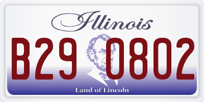 IL license plate B290802