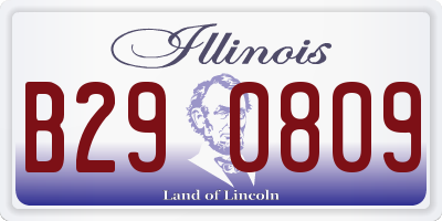 IL license plate B290809