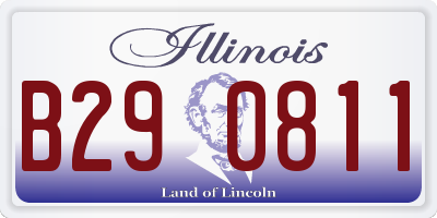 IL license plate B290811