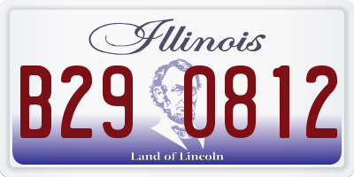 IL license plate B290812