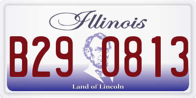 IL license plate B290813