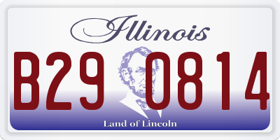 IL license plate B290814