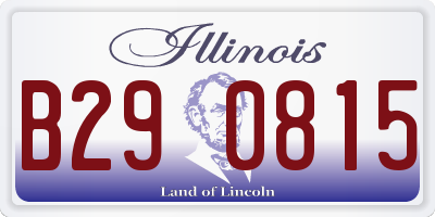 IL license plate B290815