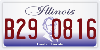 IL license plate B290816