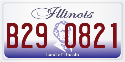 IL license plate B290821