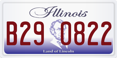 IL license plate B290822