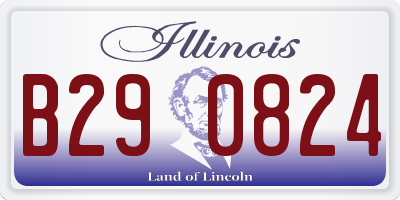 IL license plate B290824