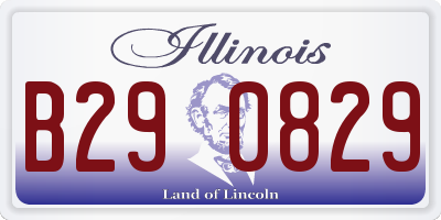 IL license plate B290829