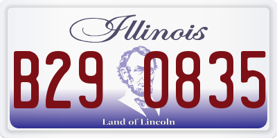 IL license plate B290835