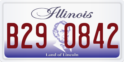 IL license plate B290842