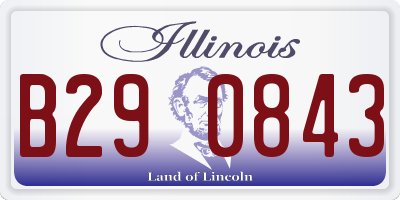 IL license plate B290843