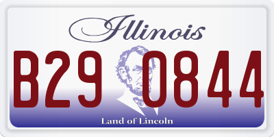IL license plate B290844