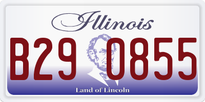 IL license plate B290855