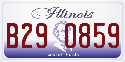 IL license plate B290859