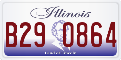 IL license plate B290864