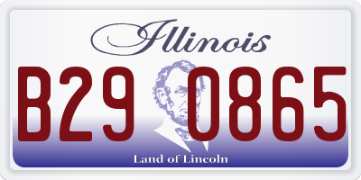IL license plate B290865