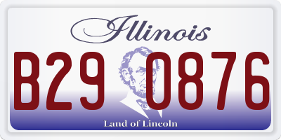 IL license plate B290876