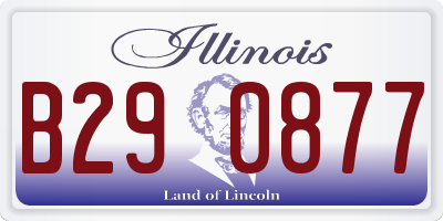 IL license plate B290877