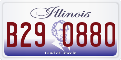 IL license plate B290880