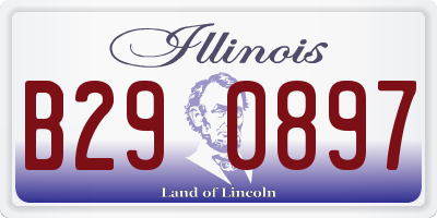 IL license plate B290897