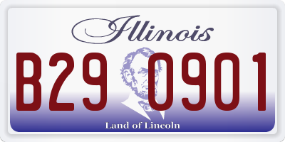 IL license plate B290901