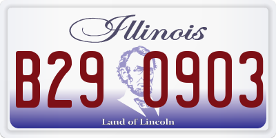 IL license plate B290903