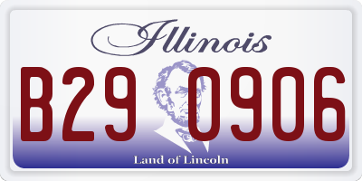 IL license plate B290906