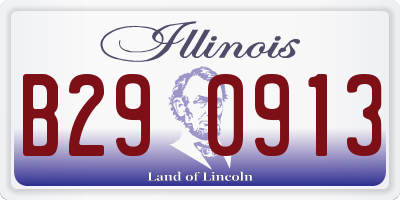 IL license plate B290913