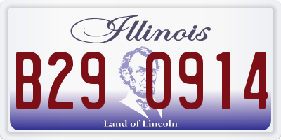 IL license plate B290914