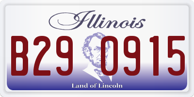 IL license plate B290915