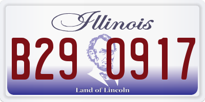 IL license plate B290917