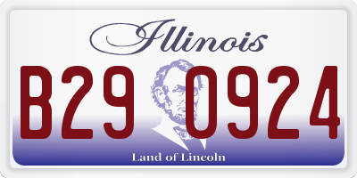 IL license plate B290924