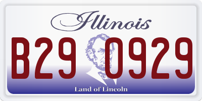 IL license plate B290929