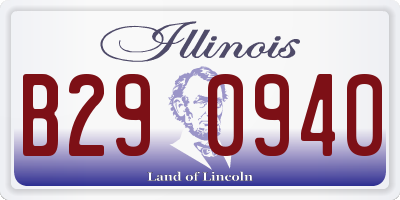 IL license plate B290940