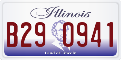 IL license plate B290941