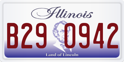 IL license plate B290942