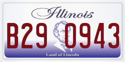 IL license plate B290943