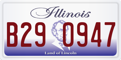 IL license plate B290947