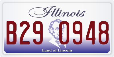 IL license plate B290948