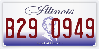 IL license plate B290949