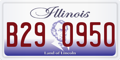 IL license plate B290950