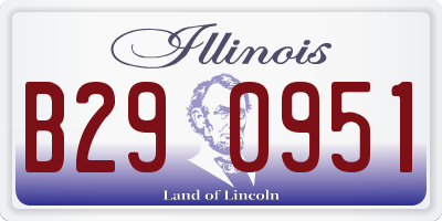 IL license plate B290951