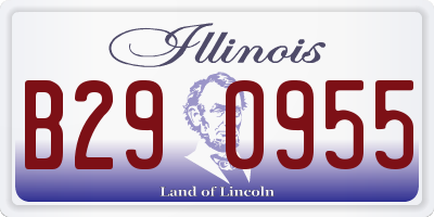 IL license plate B290955